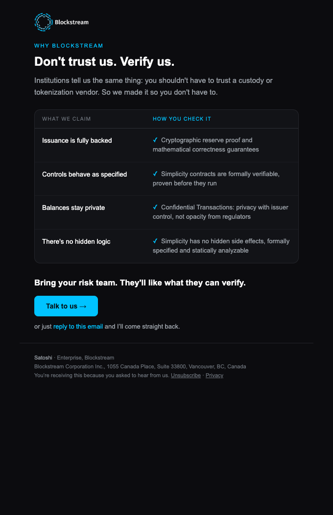 E11 · Verify, don't trust
