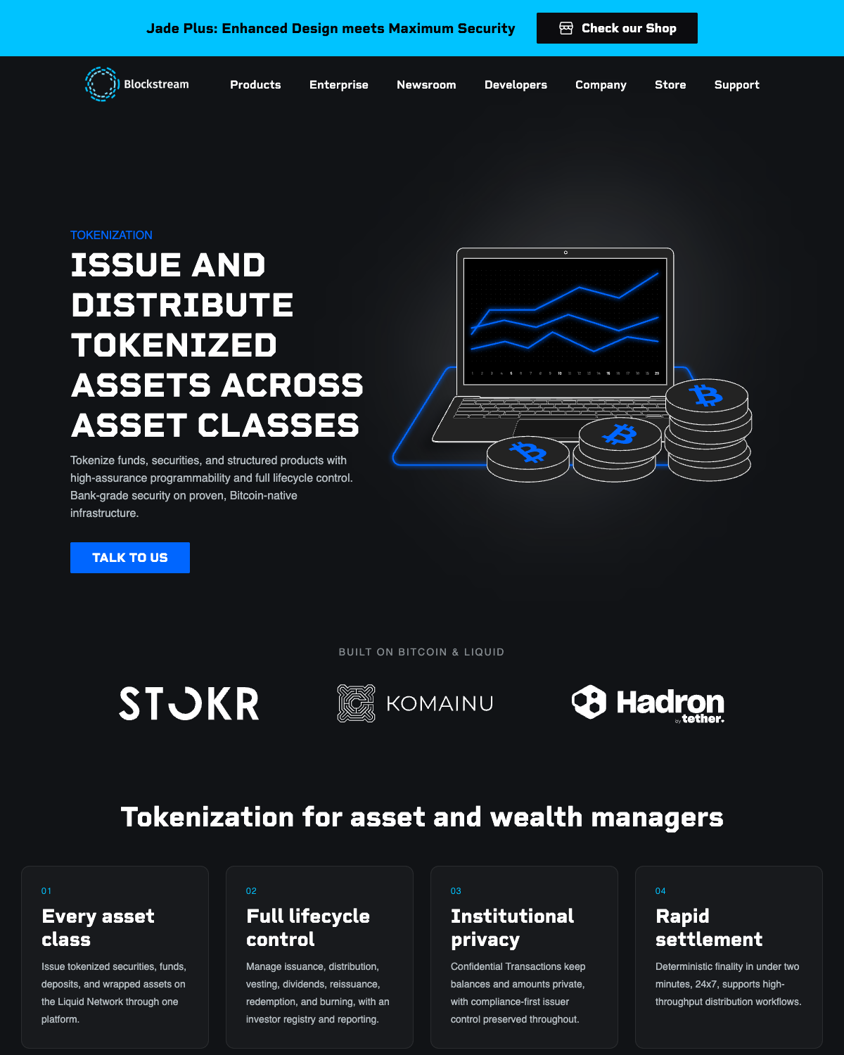 Asset and Wealth Management landing page