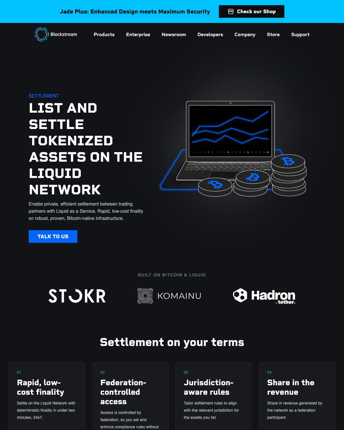 For Exchanges landing page
